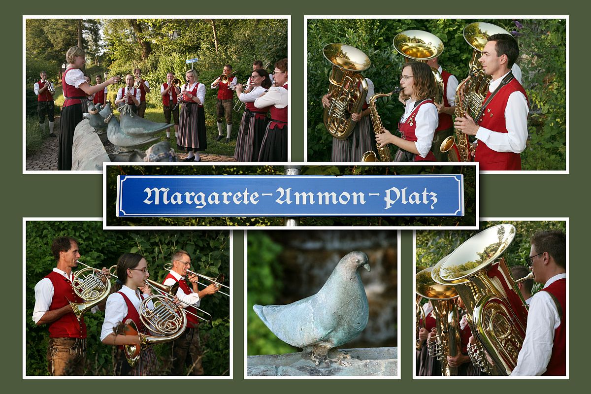 Musikvereinigung Thannhausen auf dem Margarete-Ammon-Platz