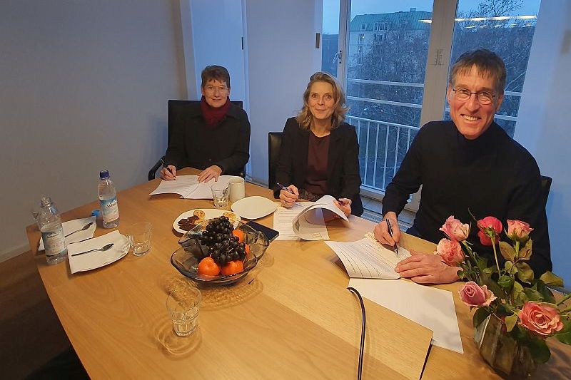Sabine Große (Leiterin Finanzen & Verwaltung Heinz-Sielmann-Stiftung), Dr. Andrea Hübner (Vorständin Margarete-Ammon-Stiftung), Jochen Paleit (Vorstand Heinz-Sielmann-Stiftung)